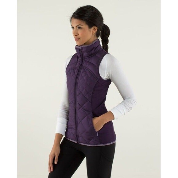 Lululemon Vest fluff off deep purple size small - Picture 3 of 7